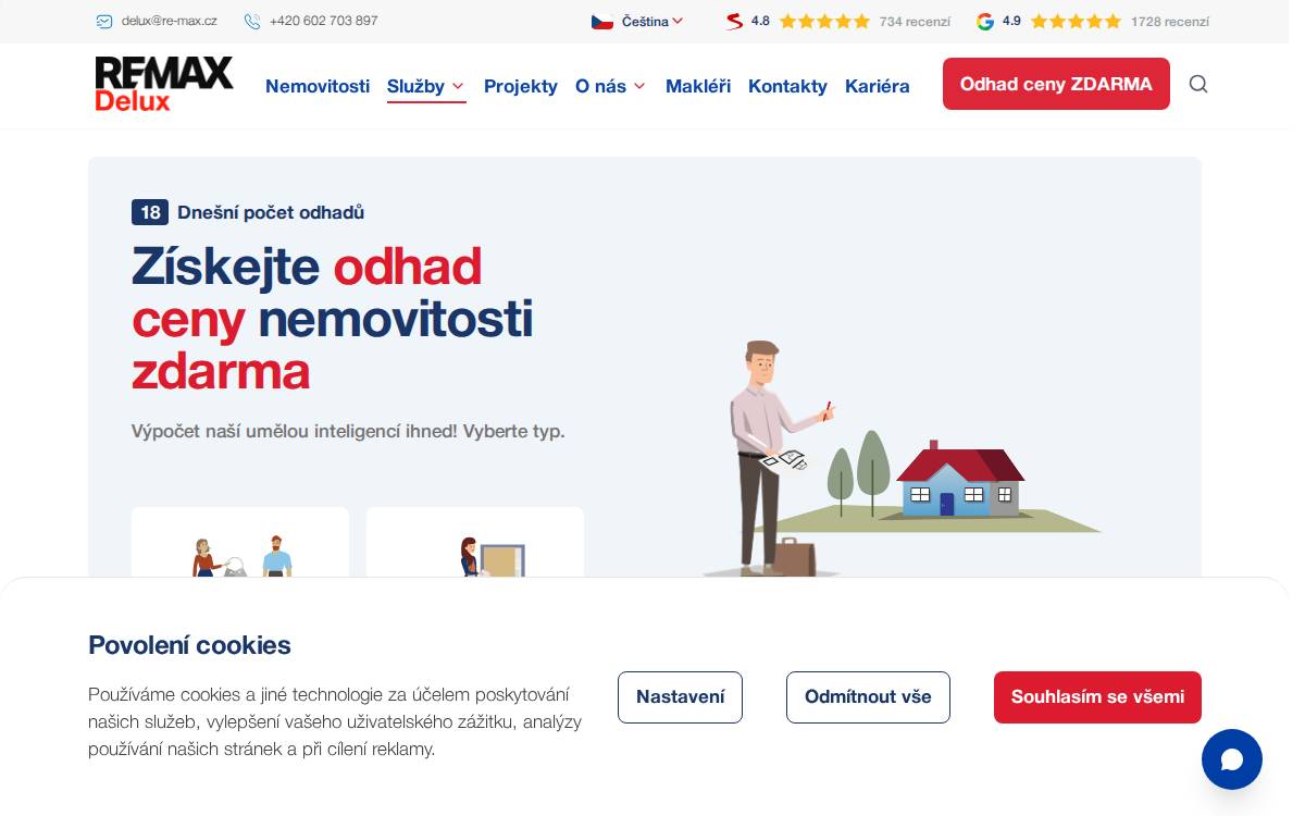 Bydlení v Krkonoších website preview
