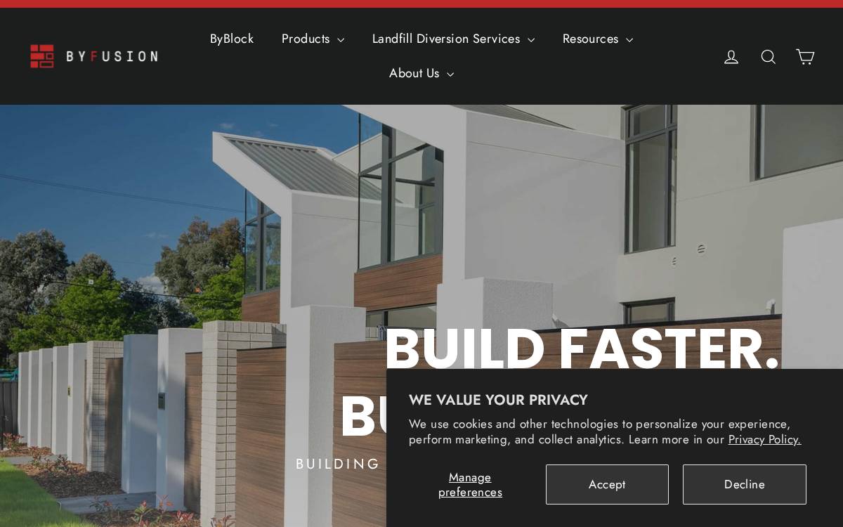 ByFusion website preview