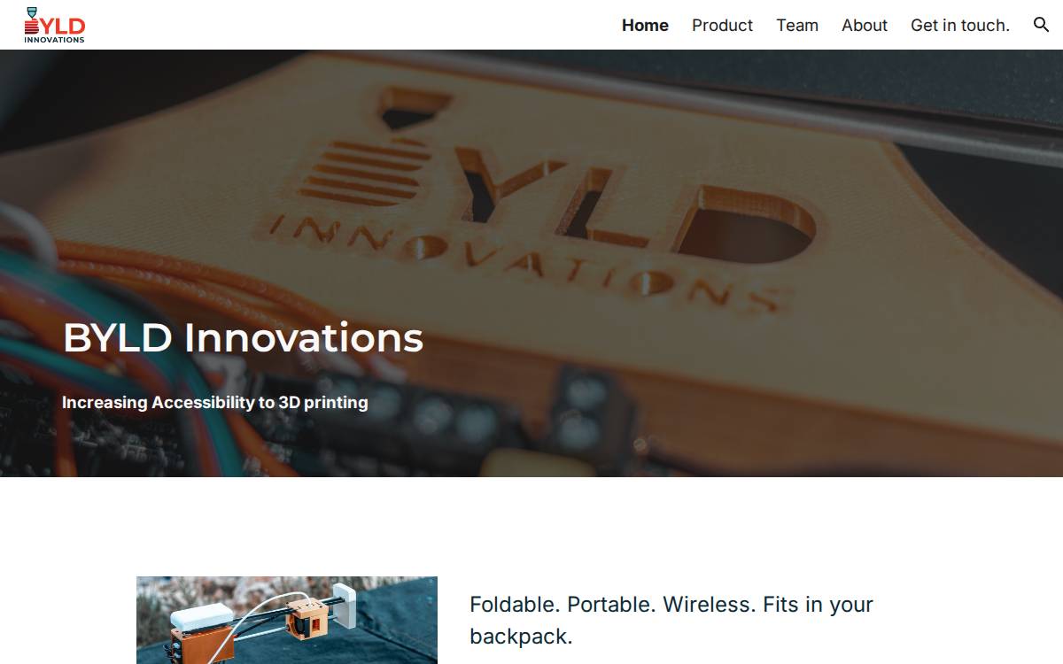 BYLD Innovations website preview