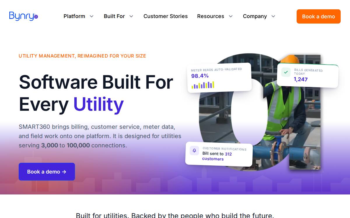 Bynry website preview