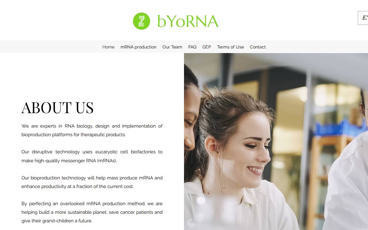 Byorna website preview