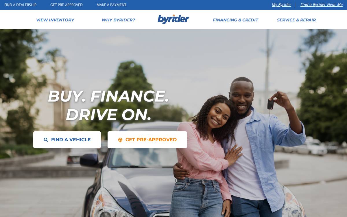 Byrider website preview