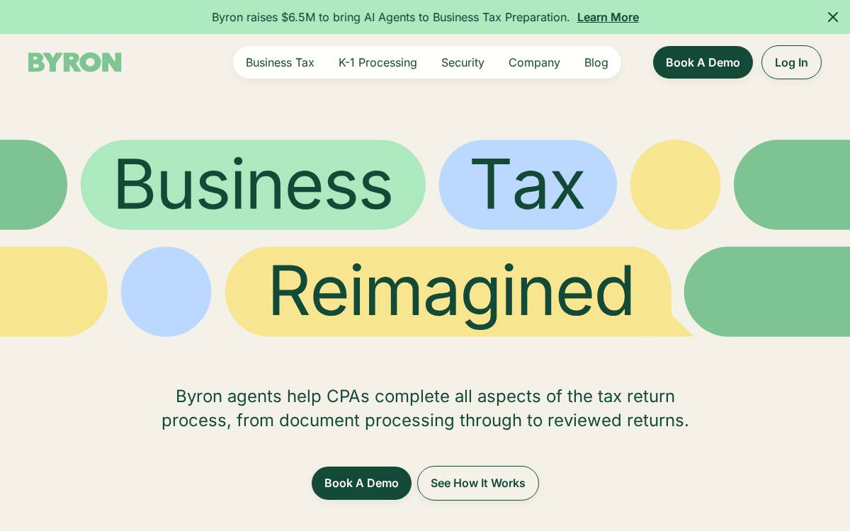 Byron website preview