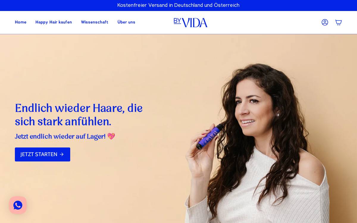 BYVIDA website preview