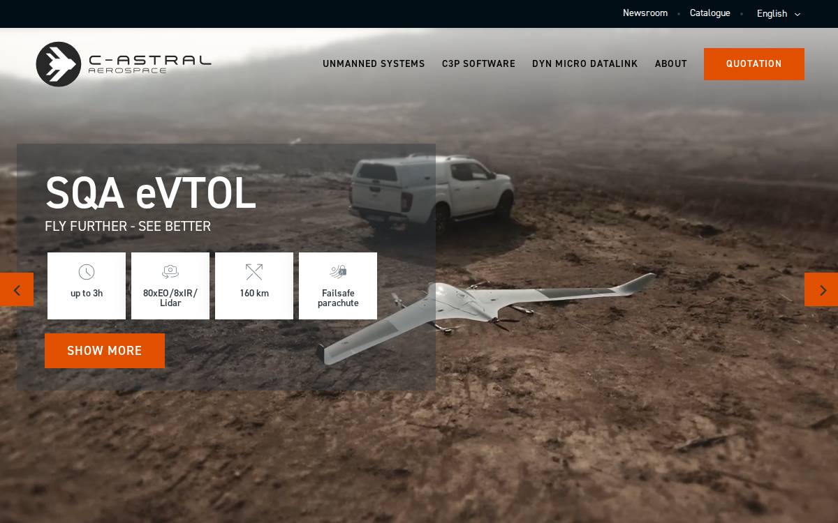 C-Astral website preview