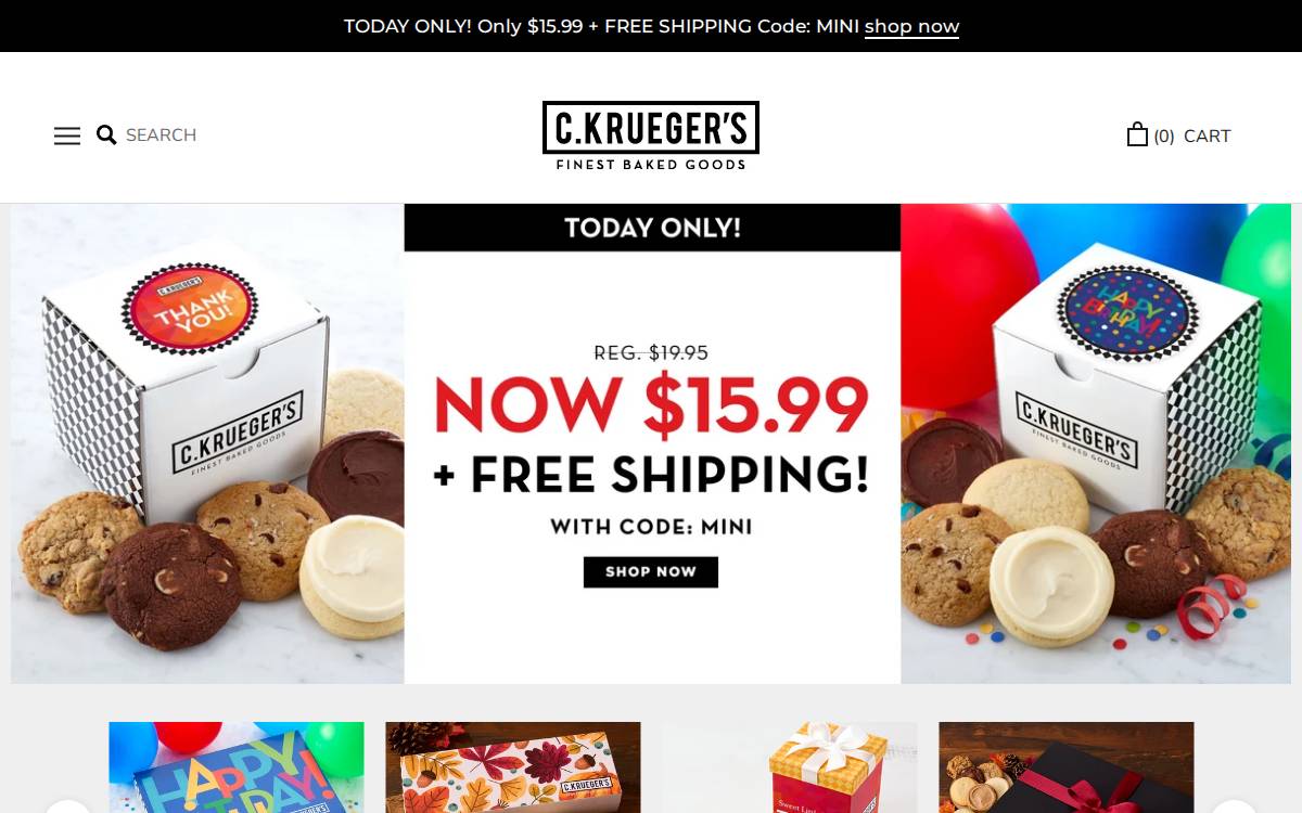 C.Krueger's website preview