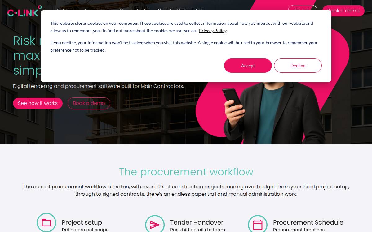 C-Link website preview