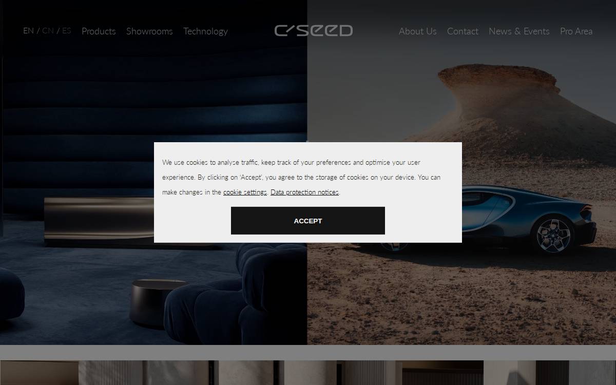 C SEED website preview
