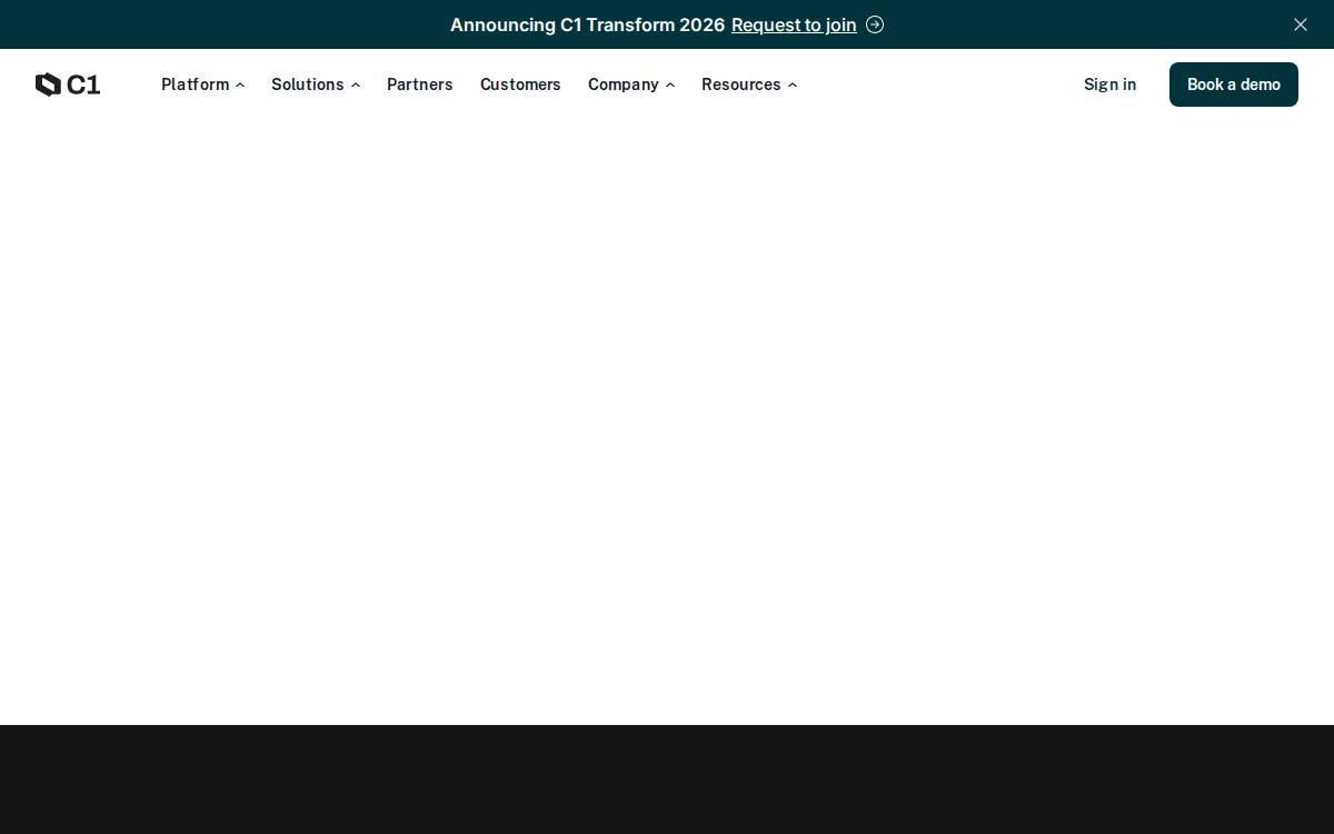 C1 website preview