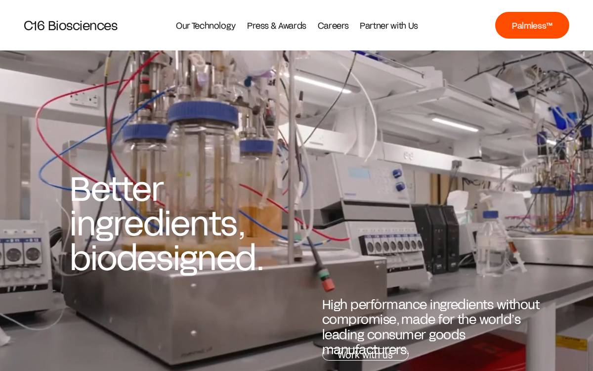 C16 Biosciences website preview