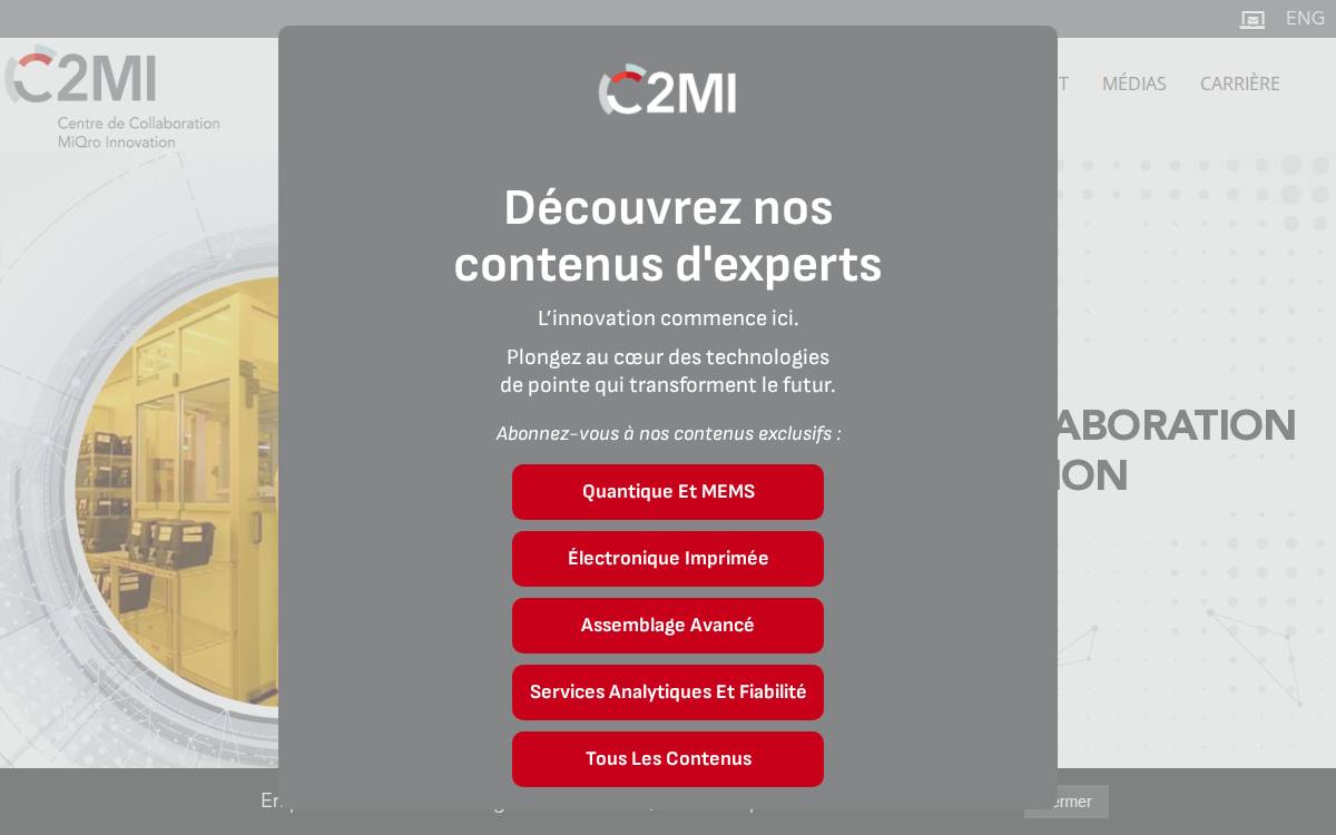 C2MI website preview