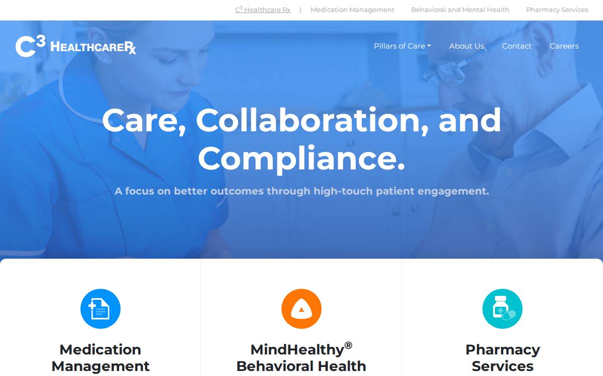 C3 HealthcareRx website preview