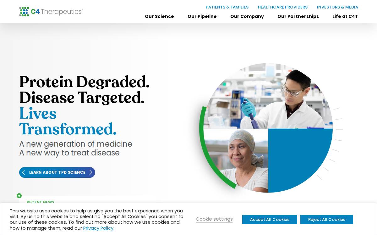 C4 Therapeutics website preview