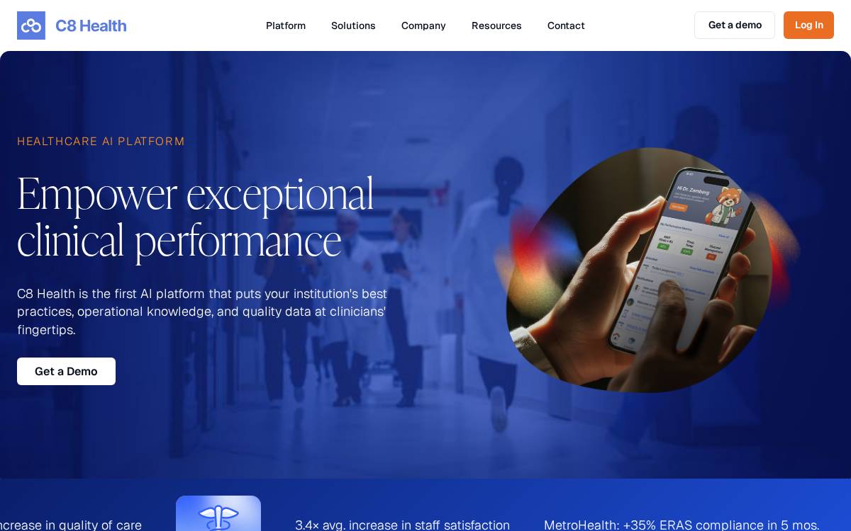 C8 Health website preview