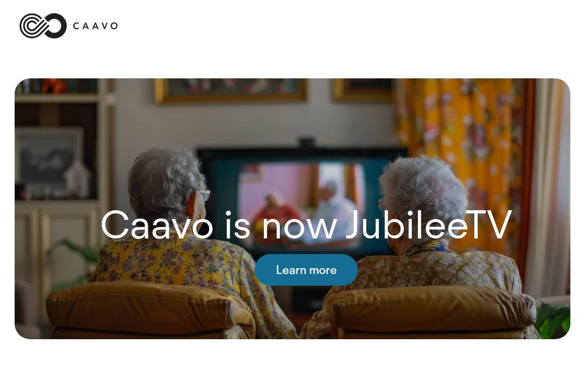 Caavo website preview