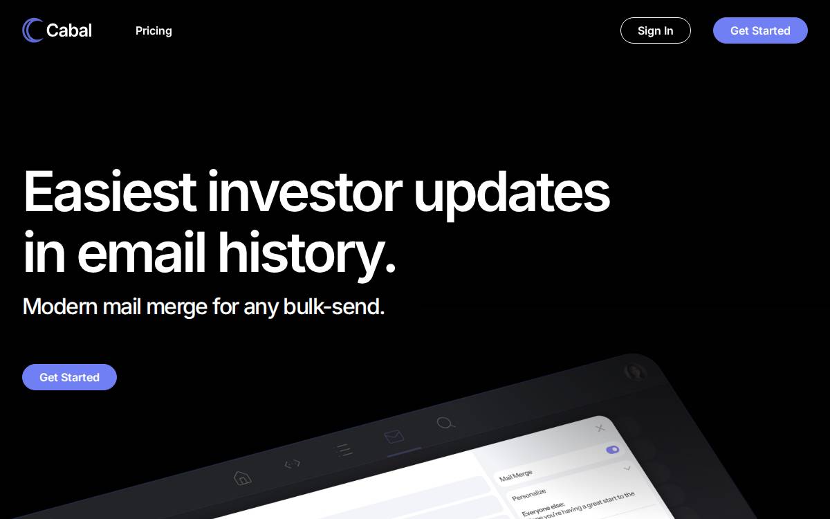 Cabal website preview