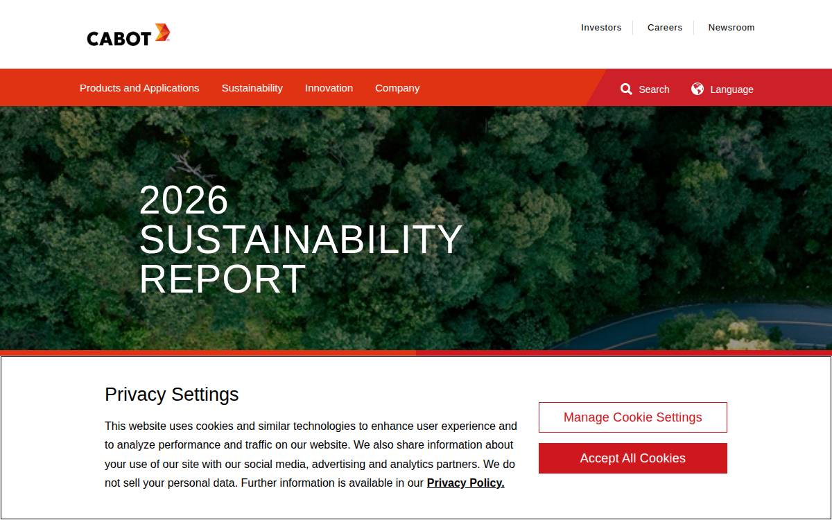 Cabot website preview