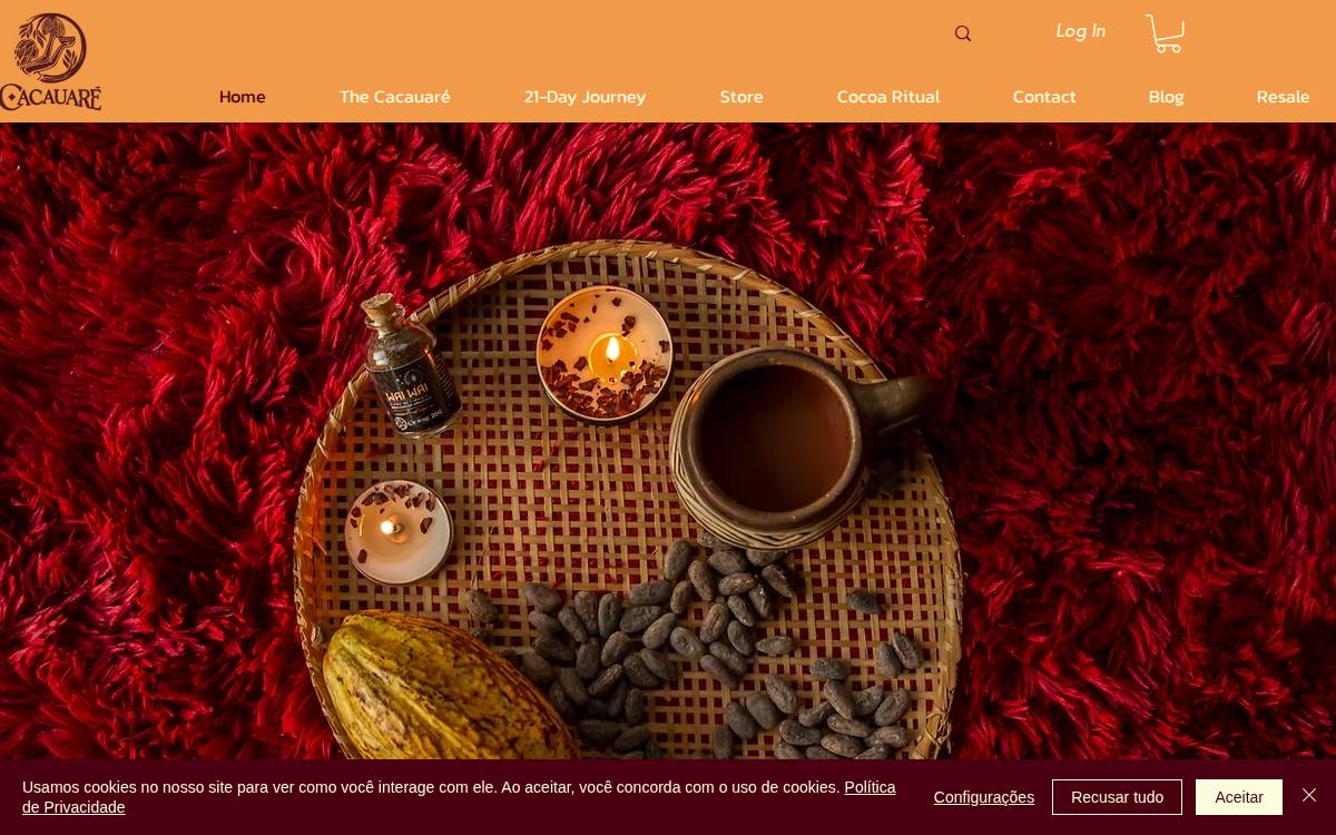 Cacauaré website preview