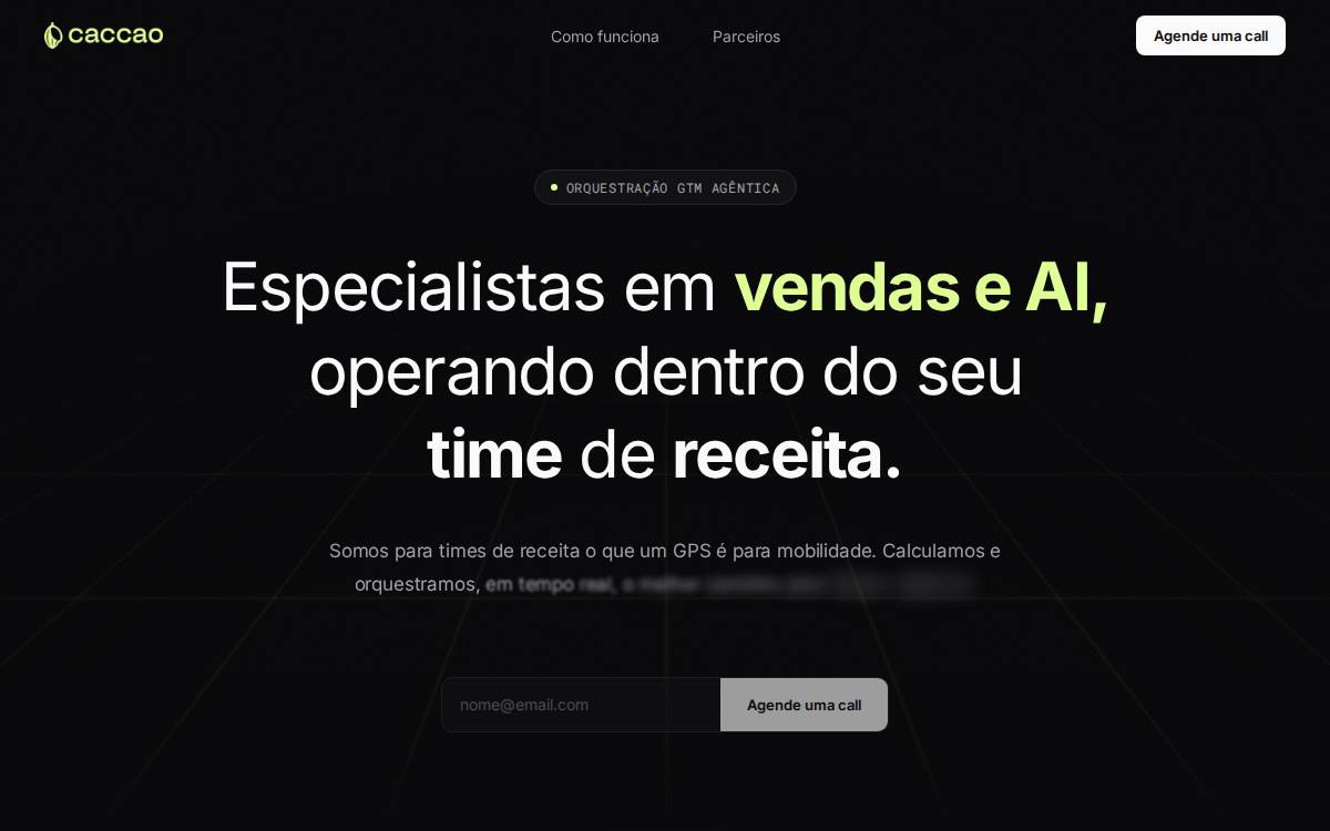 Caccao website preview