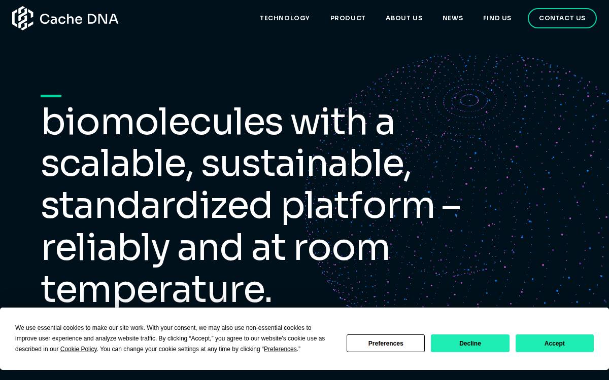 Cache Dna website preview