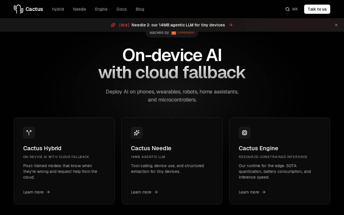 Cactus Compute website preview