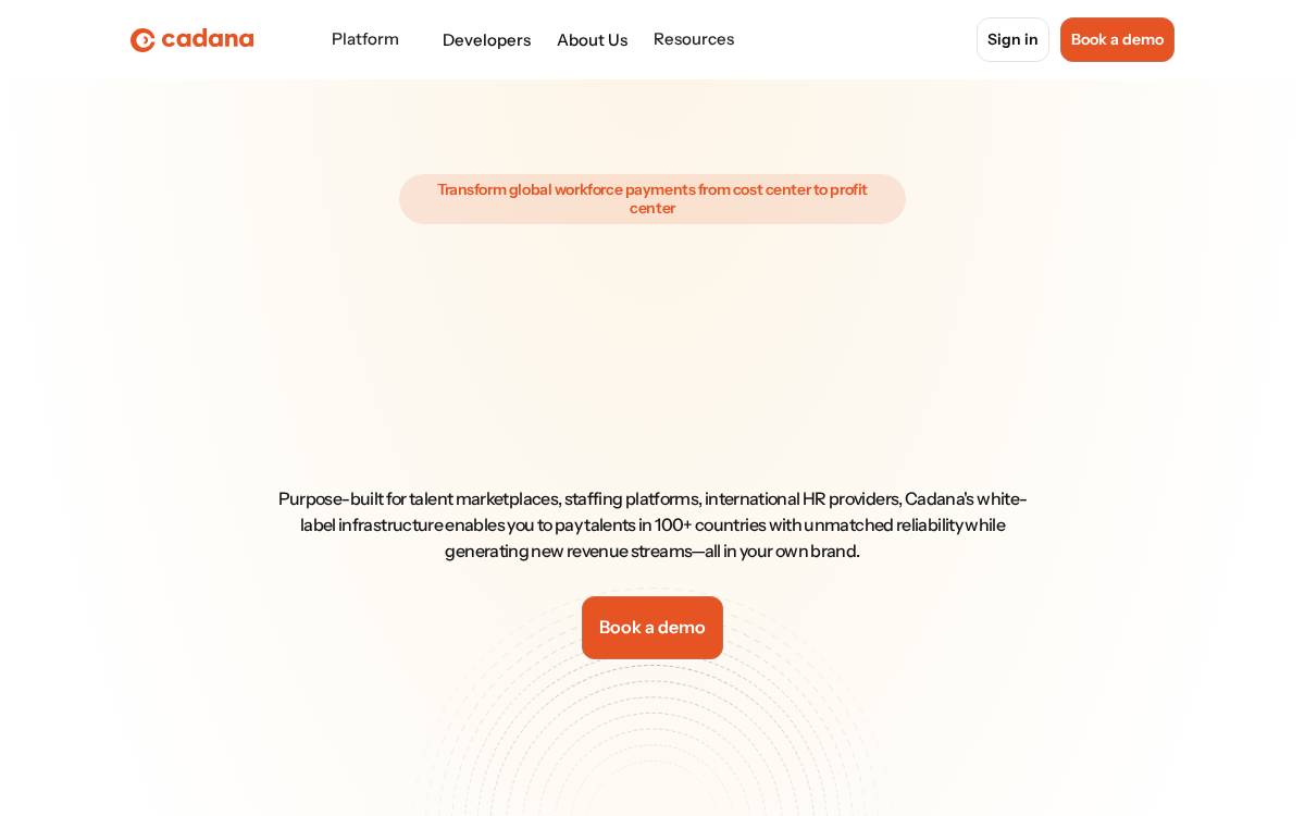 Cadana website preview