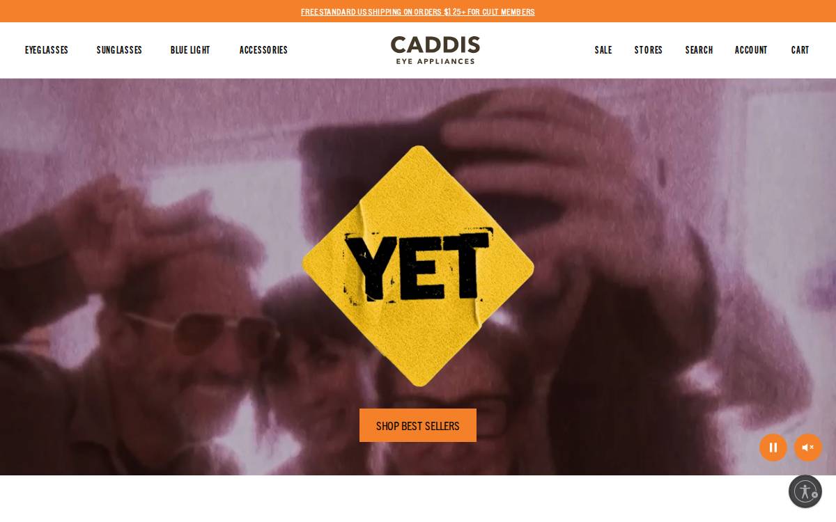 Caddis website preview