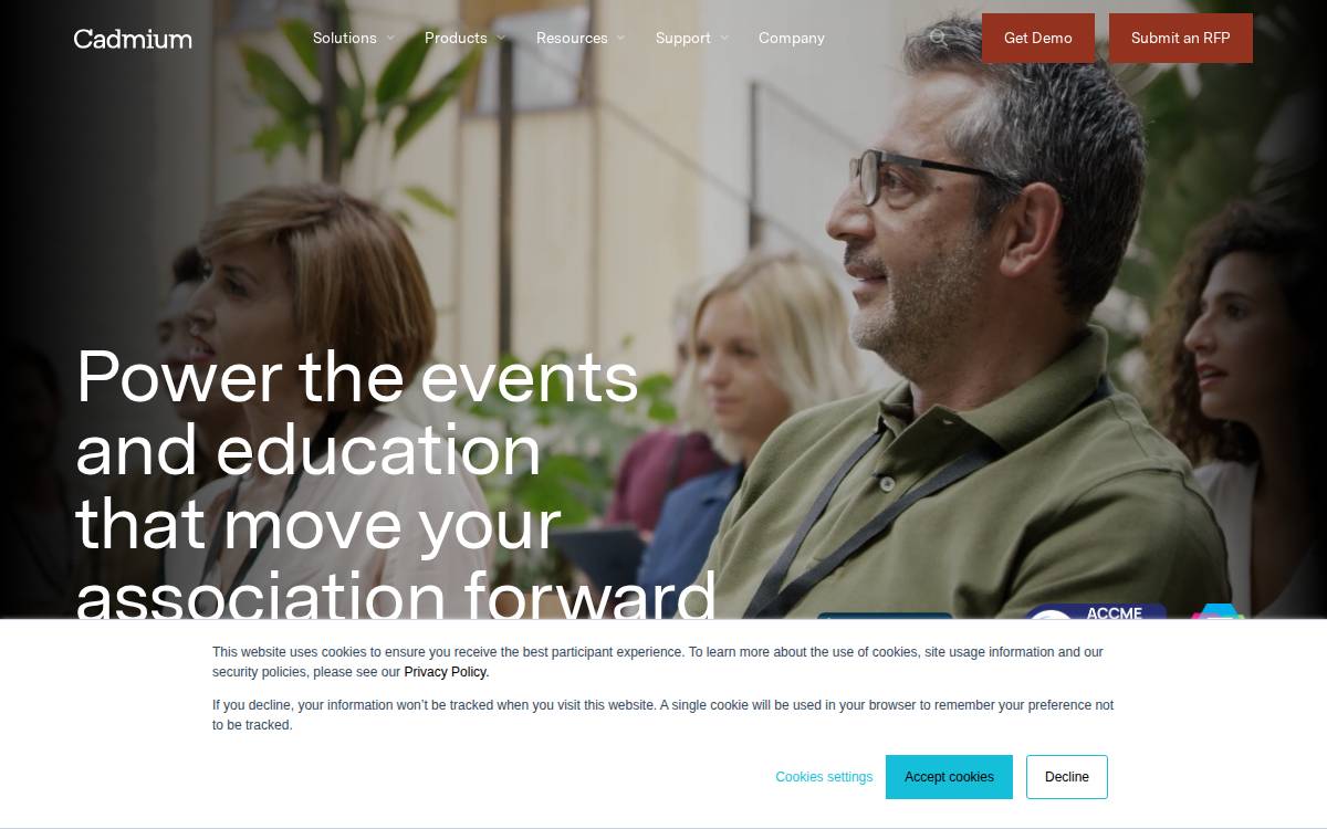 Cadmium website preview