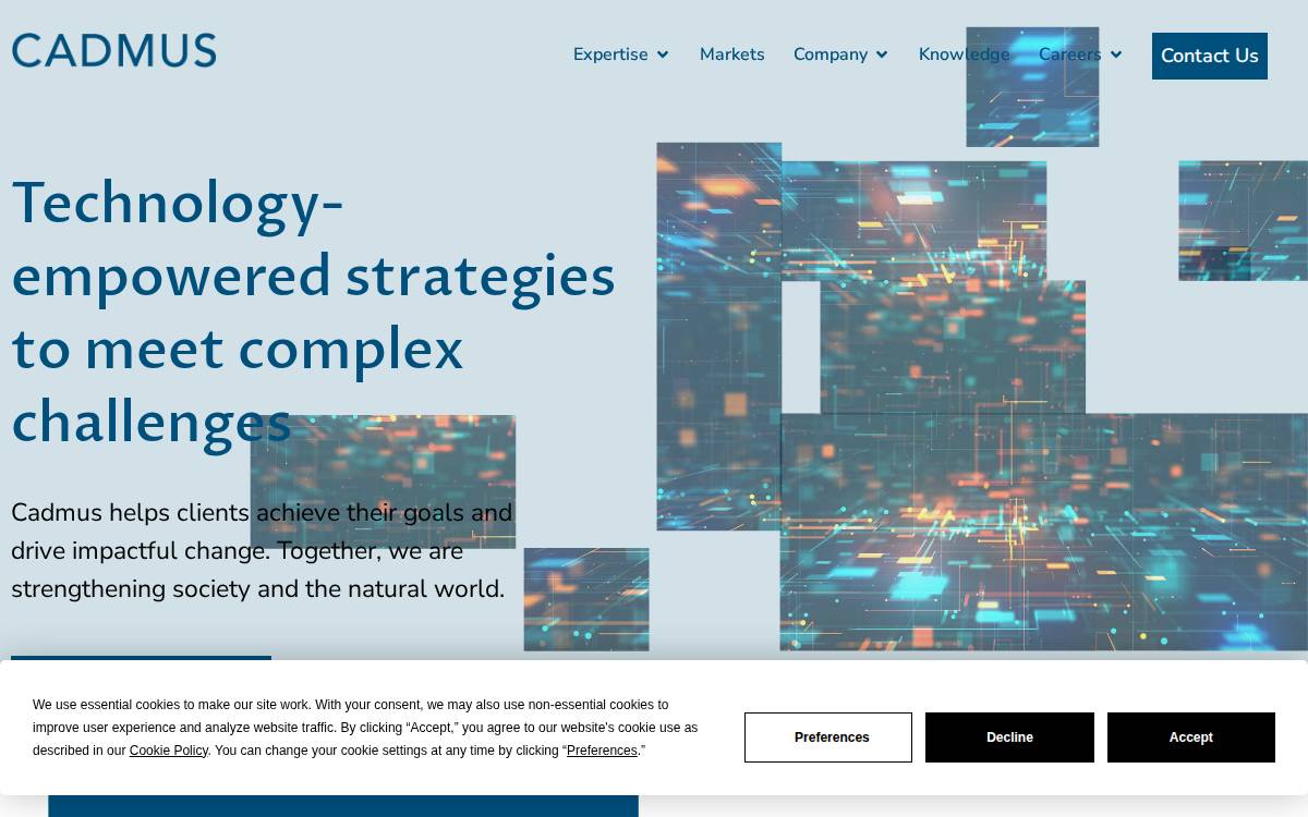 Cadmus website preview
