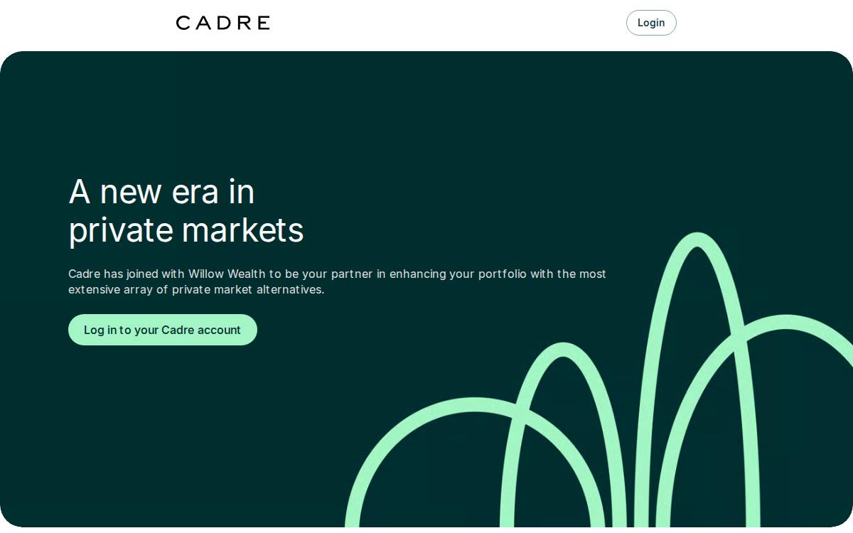 Cadre website preview