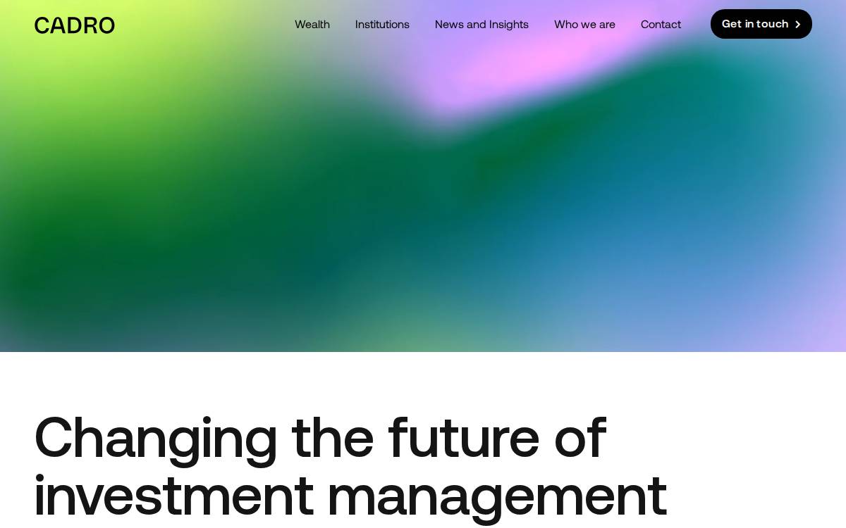 Cadro website preview