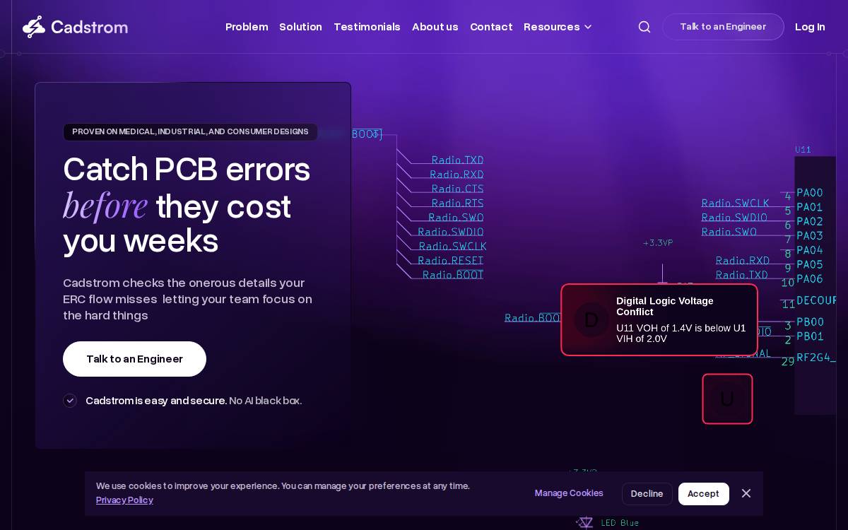 Cadstrom website preview