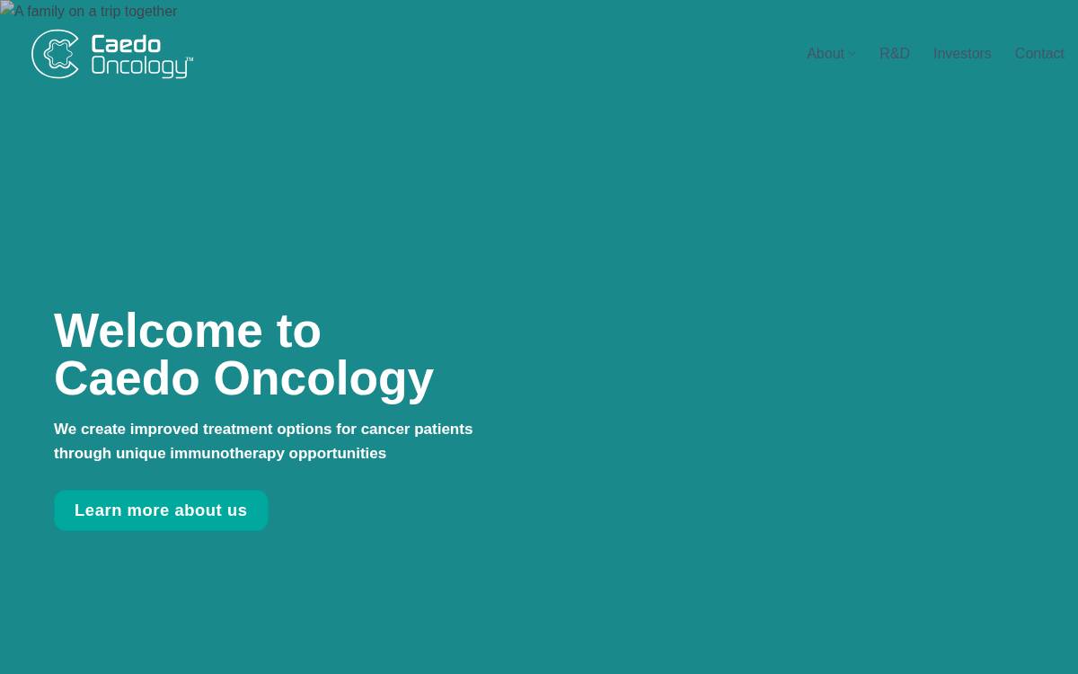 Caedo Oncology website preview