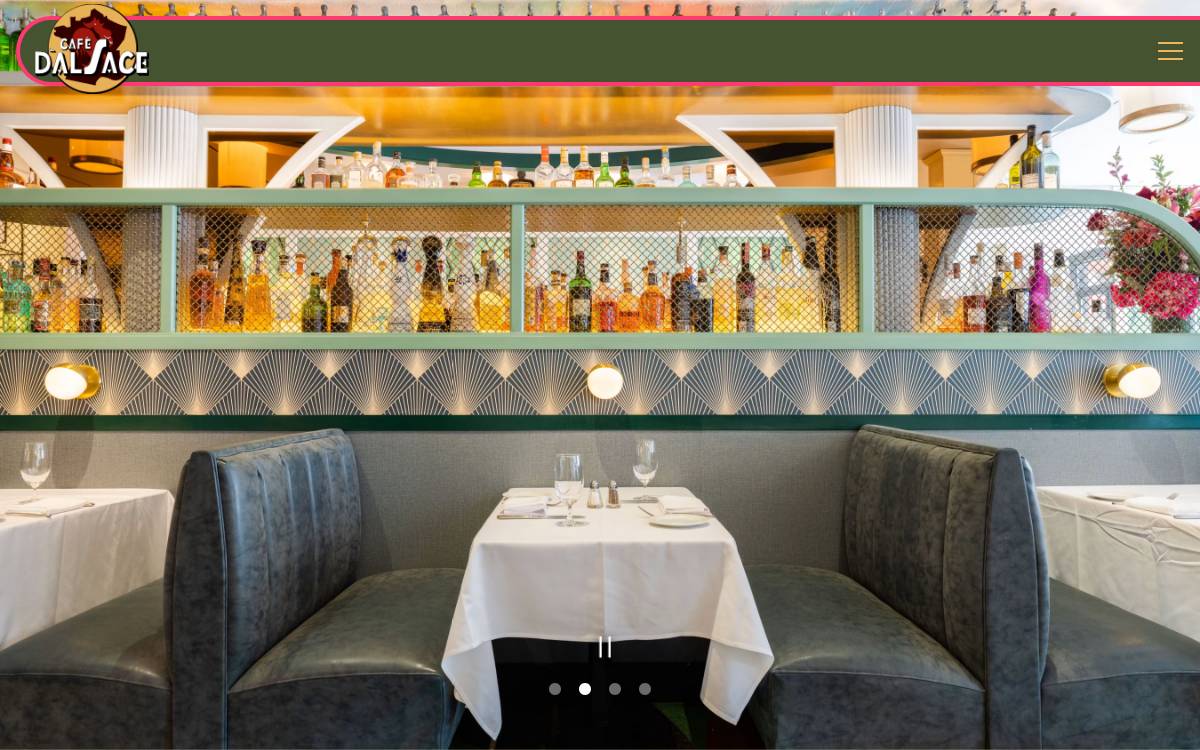 Cafe D'Alsace website preview