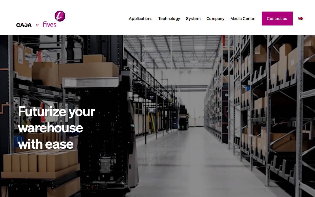 Caja Robotics website preview