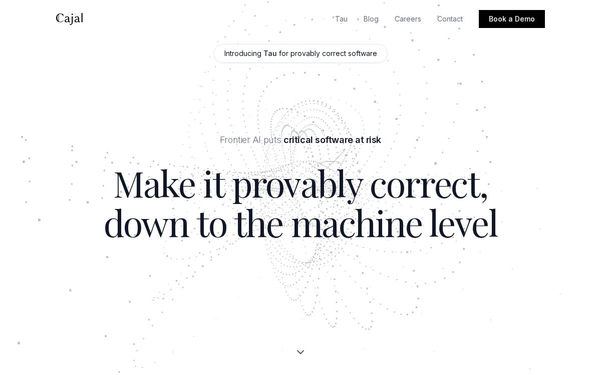 Cajal website preview