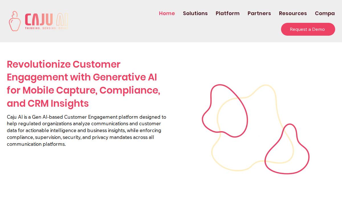 Caju AI website preview