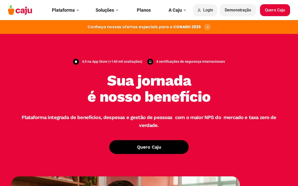 Caju website preview