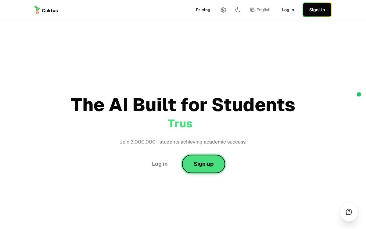 Caktus website preview