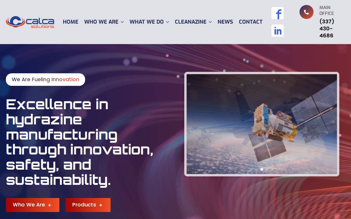 Calca Solutions website preview