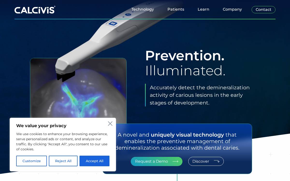 Calcivis website preview