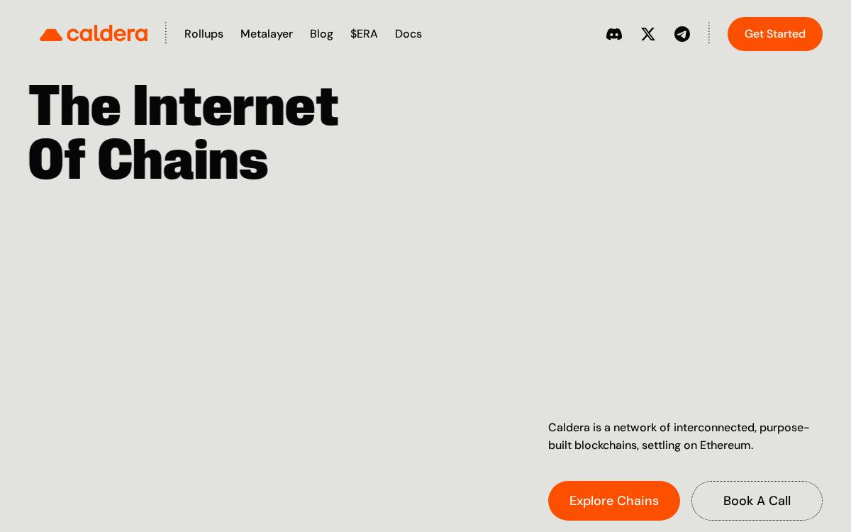 Caldera website preview