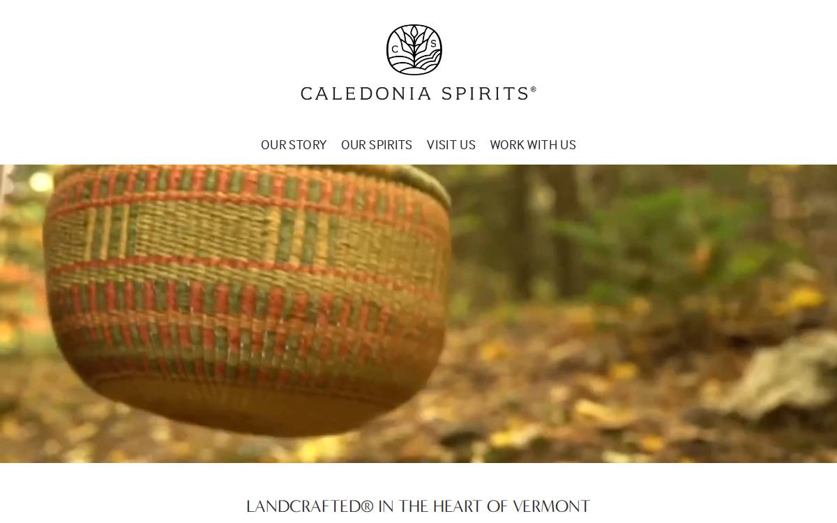 Caledonia Spirits website preview