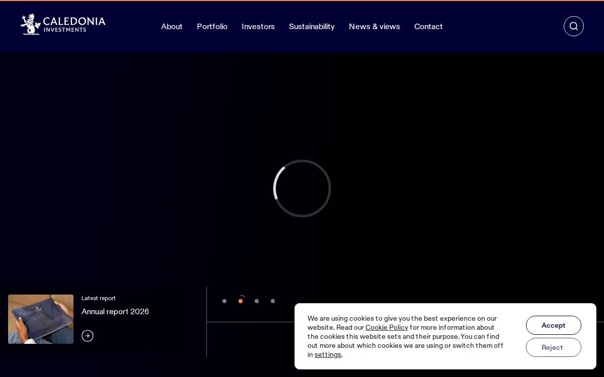 Caledonia website preview