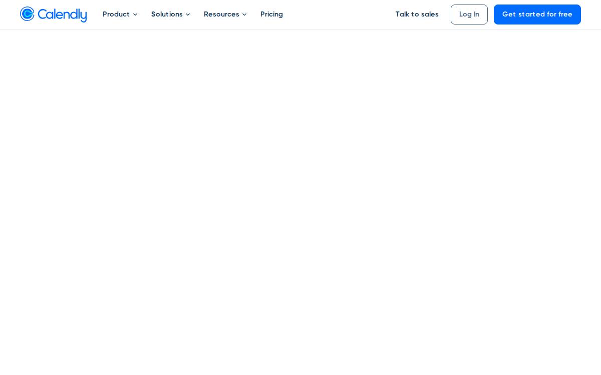 Calendly website preview
