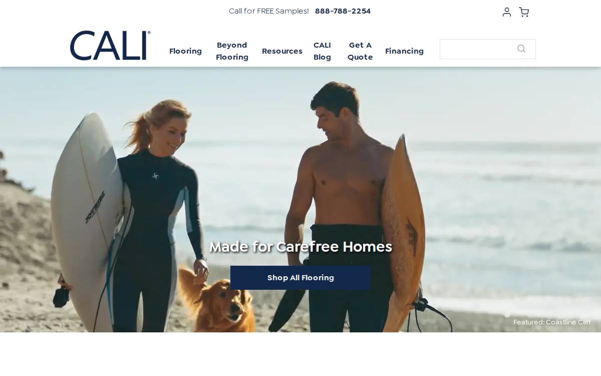 Cali Bamboo website preview