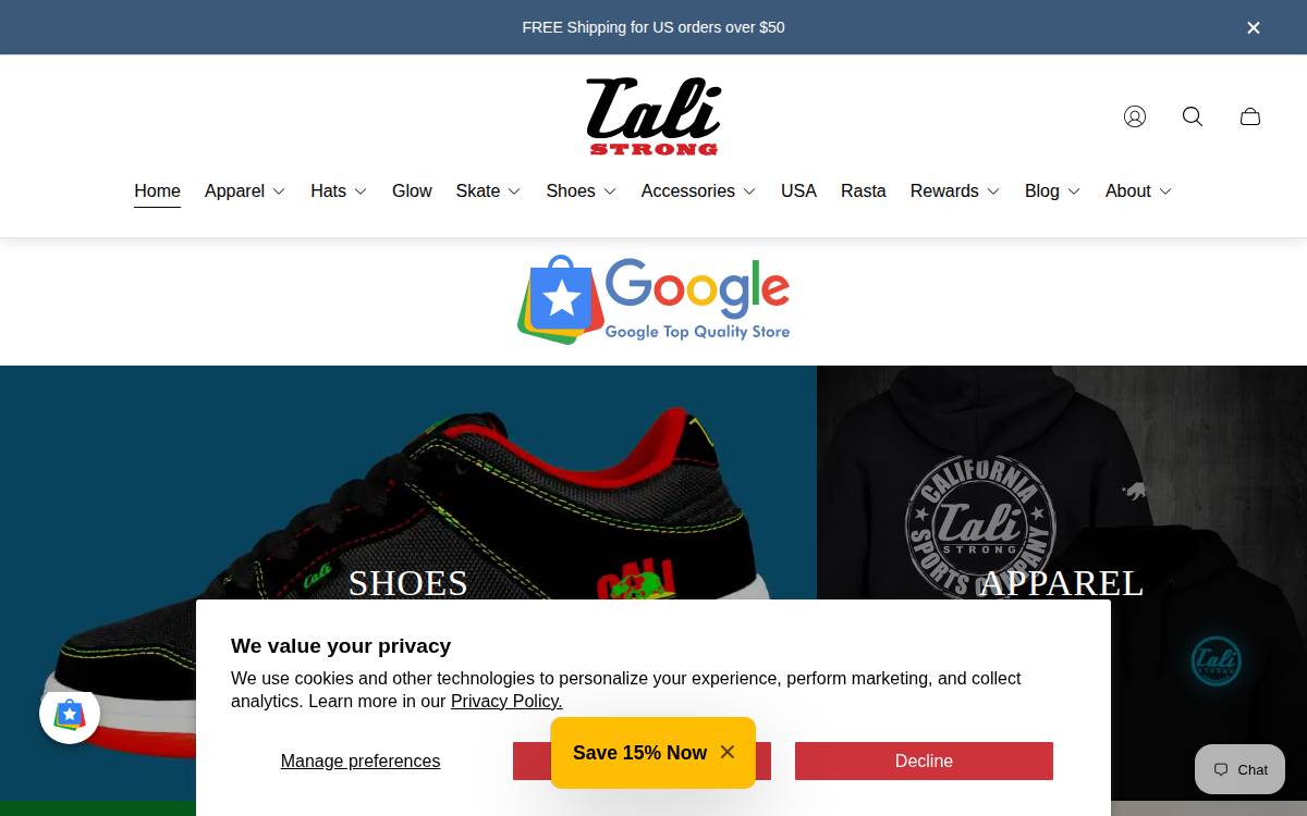 Cali Strong website preview
