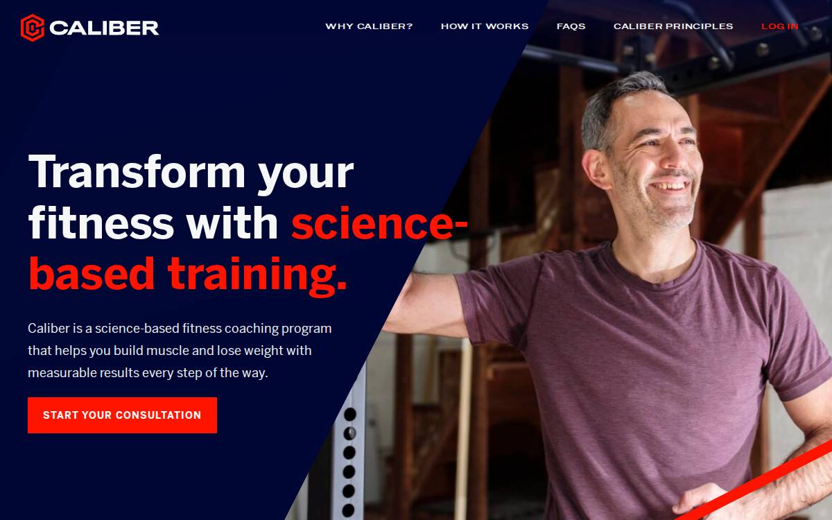 Caliberstrong website preview