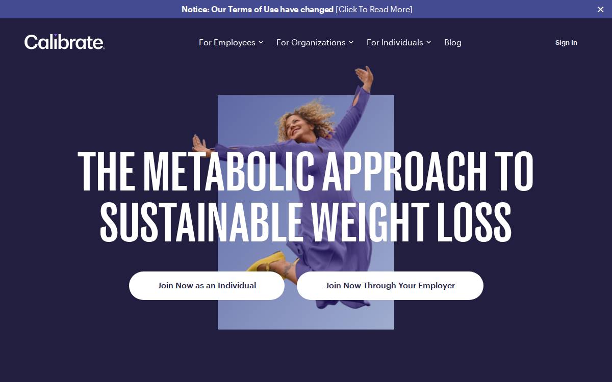 Calibrate website preview