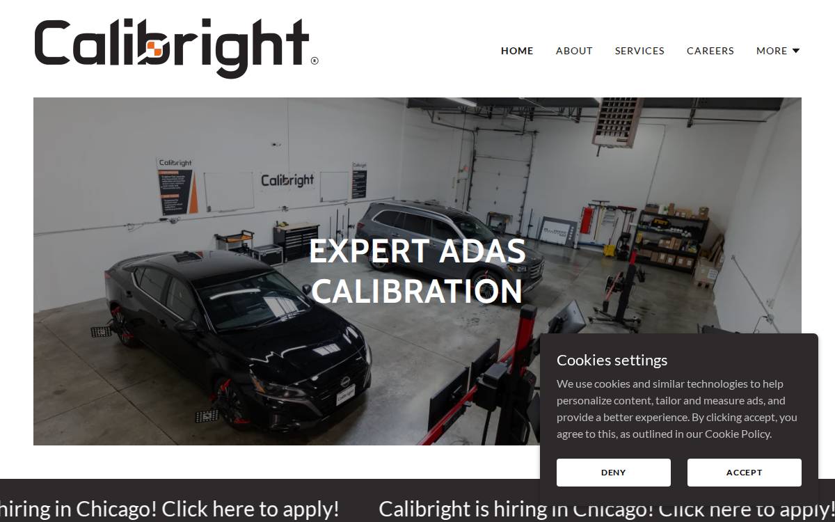 Calibright website preview